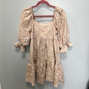 Tan color dress size small